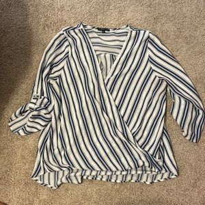 Blue & White summer work top